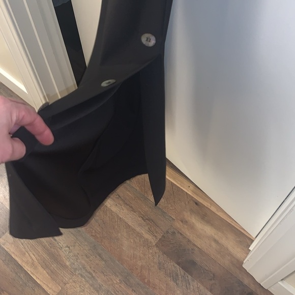 Choc Top Jumper/Romper.  Size Small.  Wide leg.  Black w oversized leg buttons - Picture 5 of 8